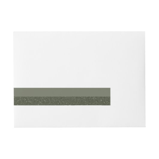  label – Moss Green Horizon Stripe Adreslabel Wikkel (Voorkant)
