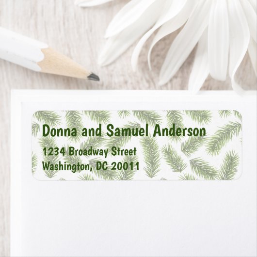 Label naar feestdag met fotokaart - Fir (Insitu)