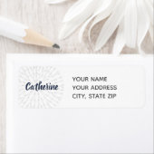 Label Navy Blue Crochet (Insitu)