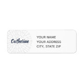Label Navy Blue Crochet (Voorkant)