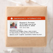 Label - Noodinformatie Contact en Medisch ID (Insitu)