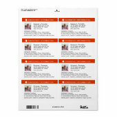 Label - Noodinformatie Contact en Medisch ID (Full Sheet)