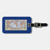 Label  Ocean Liner Ticket Bag Bagagelabel (Voorkant horizontaal)