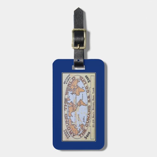 Label Ocean Liner Ticket Bag Bagagelabel (Voorkant verticaal)