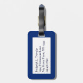 Label  Ocean Liner Ticket Bag Bagagelabel (Achterkant verticaal)