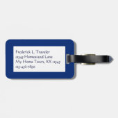 Label  Ocean Liner Ticket Bag Bagagelabel (Achterkant horizontaal)