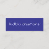 label- of minikaart mini visitekaartje (Achterkant)