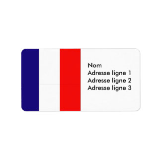 Label of naam van het Franse vlaggenadres