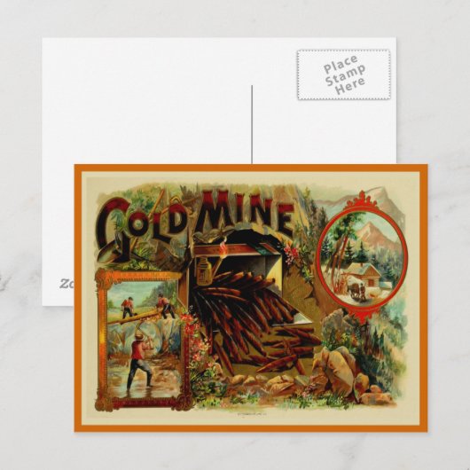  label op de doos briefkaart (Voorkant / Achterkant)