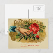  label op de doos briefkaart (Voorkant / Achterkant)