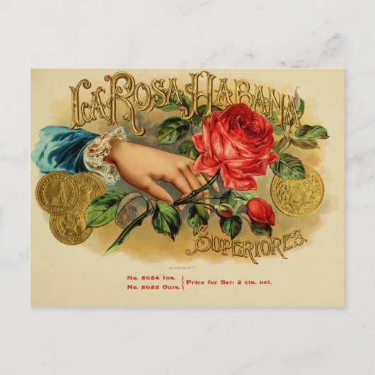  label op de doos briefkaart (Voorkant)