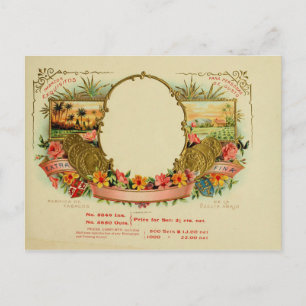  label op de doos briefkaart