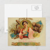 label op de doos briefkaart (Voorkant / Achterkant)