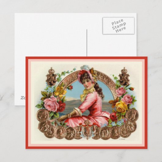  label op de doos briefkaart (Voorkant / Achterkant)