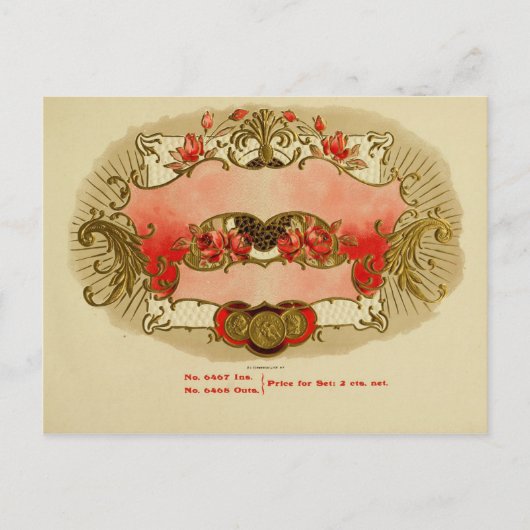  label op de doos briefkaart (Voorkant)