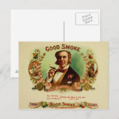 label op de doos briefkaart (Voorkant / Achterkant)