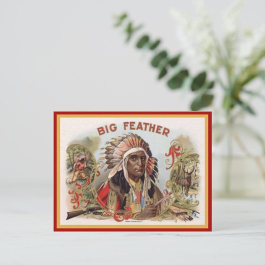  label op de doos briefkaart (Staand voorkant)