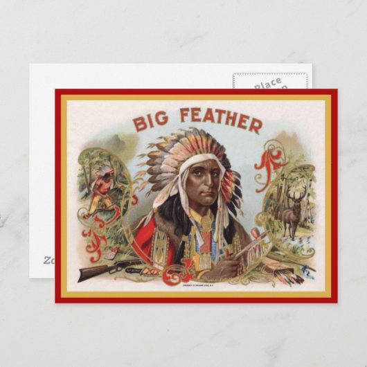  label op de doos briefkaart (Voorkant / Achterkant)