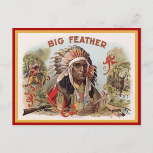  label op de doos briefkaart (Voorkant)