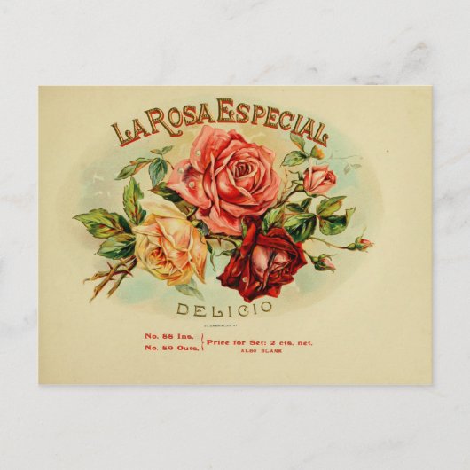  label op de doos briefkaart (Voorkant)
