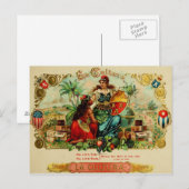 label op de doos briefkaart (Voorkant / Achterkant)