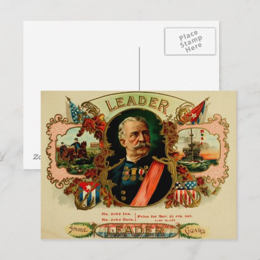  label op de doos briefkaart (Voorkant / Achterkant)