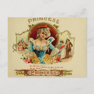  label op de doos briefkaart