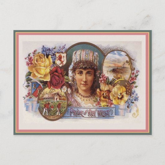  label op de doos briefkaart (Voorkant)