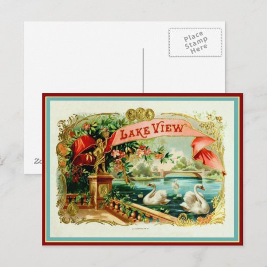  label op de doos briefkaart (Voorkant / Achterkant)