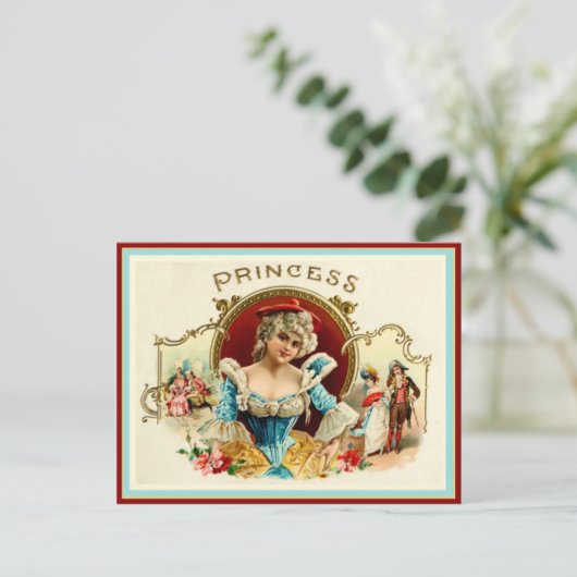  label op de doos briefkaart (Staand voorkant)