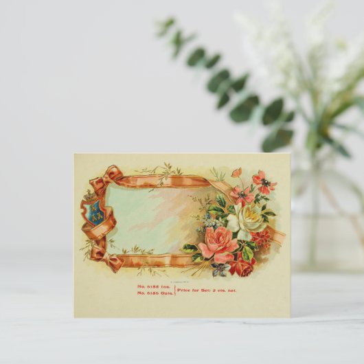  label op de doos briefkaart (Staand voorkant)