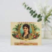 label op de doos briefkaart (Staand voorkant)