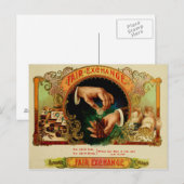 label op de doos briefkaart (Voorkant / Achterkant)