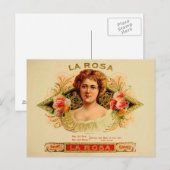 label op de doos briefkaart (Voorkant / Achterkant)