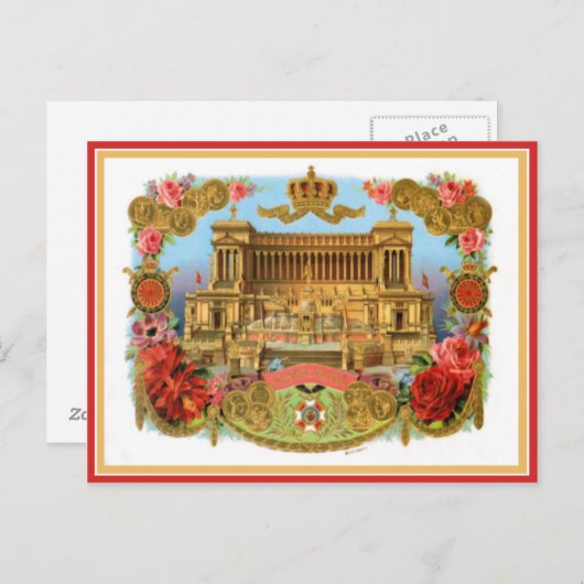 label op de doos briefkaart (Voorkant / Achterkant)