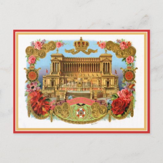 label op de doos briefkaart (Voorkant)