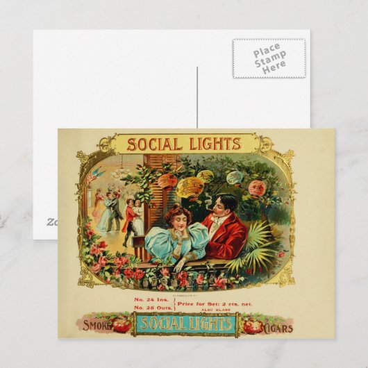  label op de doos briefkaart (Voorkant / Achterkant)