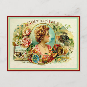  label op de doos briefkaart