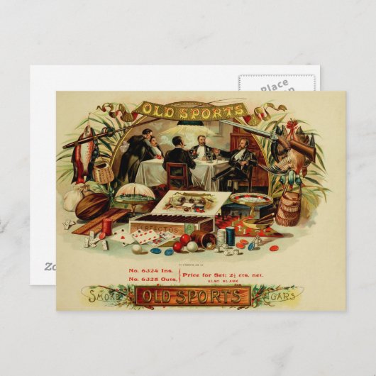  label op de doos briefkaart (Voorkant / Achterkant)