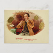 label op de doos briefkaart (Voorkant)