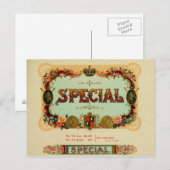  label op de doos briefkaart (Voorkant / Achterkant)