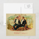  label op de doos briefkaart (Voorkant / Achterkant)