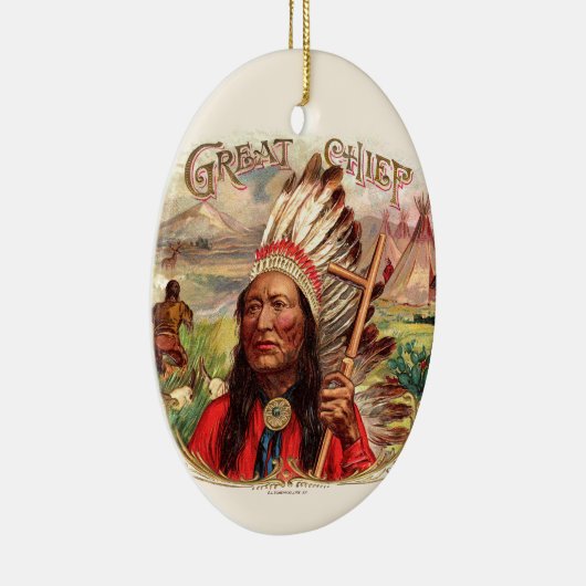  label op de doos keramisch ornament (Rechts)