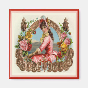  label op de doos magneet