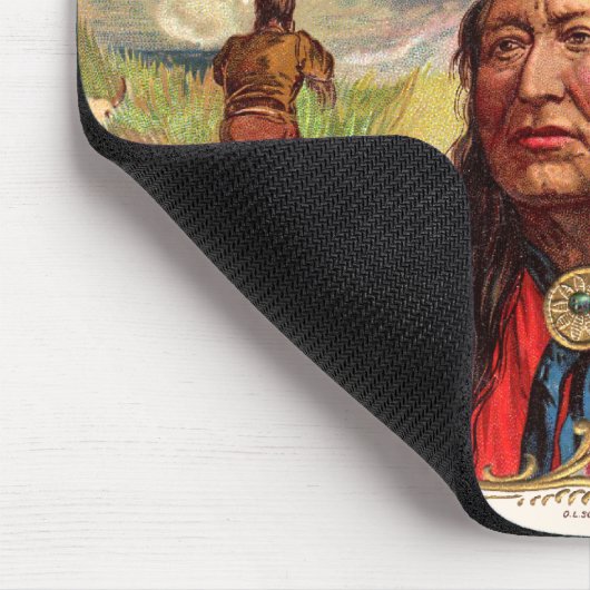  label op de doos muismat (Hoek)