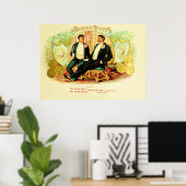  label op de doos poster (Thuiskantoor)