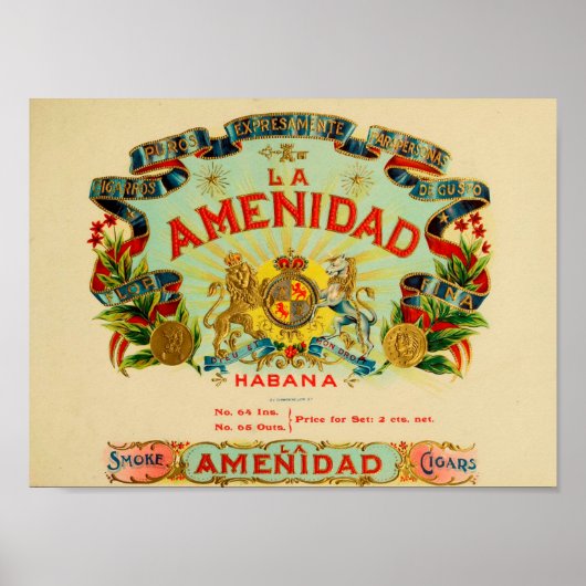  label op de doos poster (Voorkant)