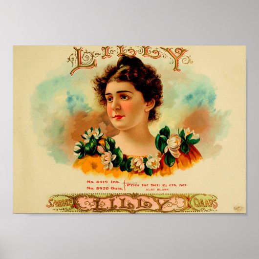 label op de doos poster (Voorkant)