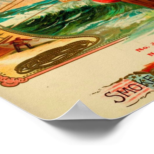  label op de doos poster (Hoek)