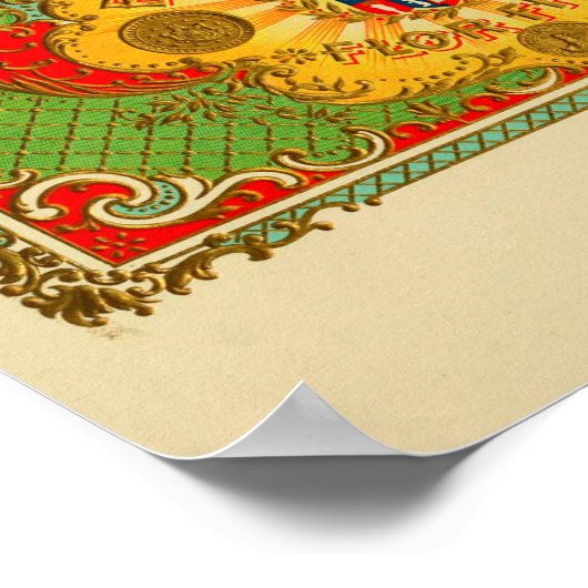  label op de doos poster (Hoek)